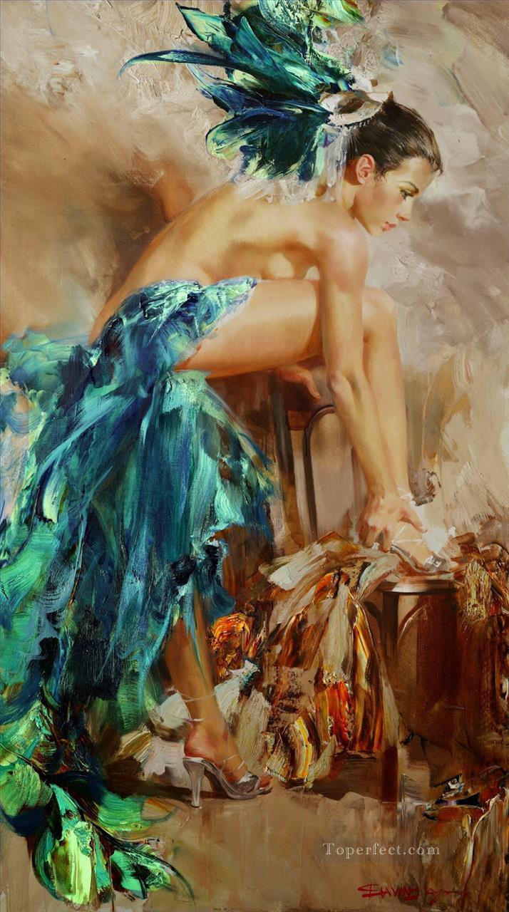 Pretty Woman ISny 18 Impressionist nude Oil Paintings